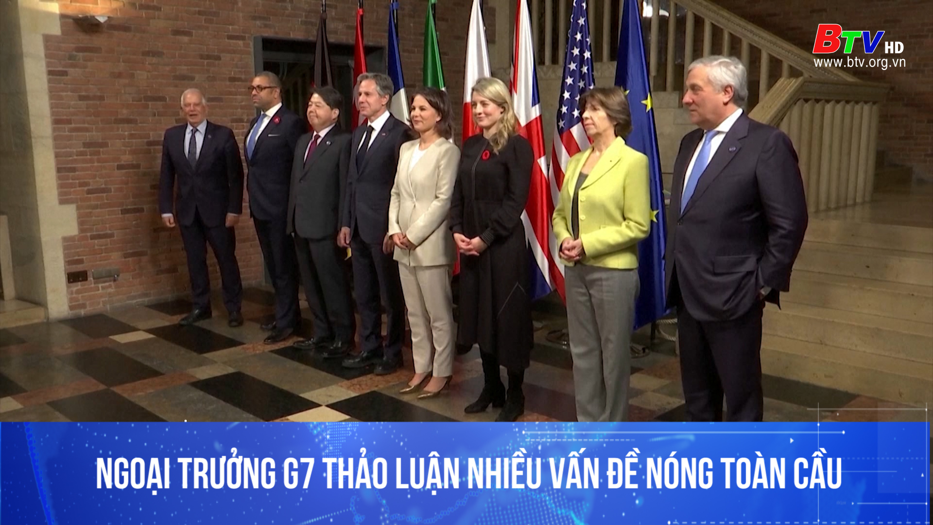 Ngoại trưởng G7 thảo luận nhiều vấn đề nóng toàn cầu